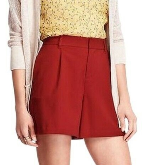 Old Navy Pants - Old Navy Red High Rise Twill Shorts